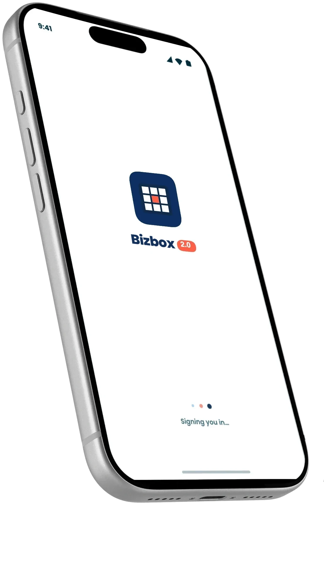 Bizbox Health Portal app on a phone